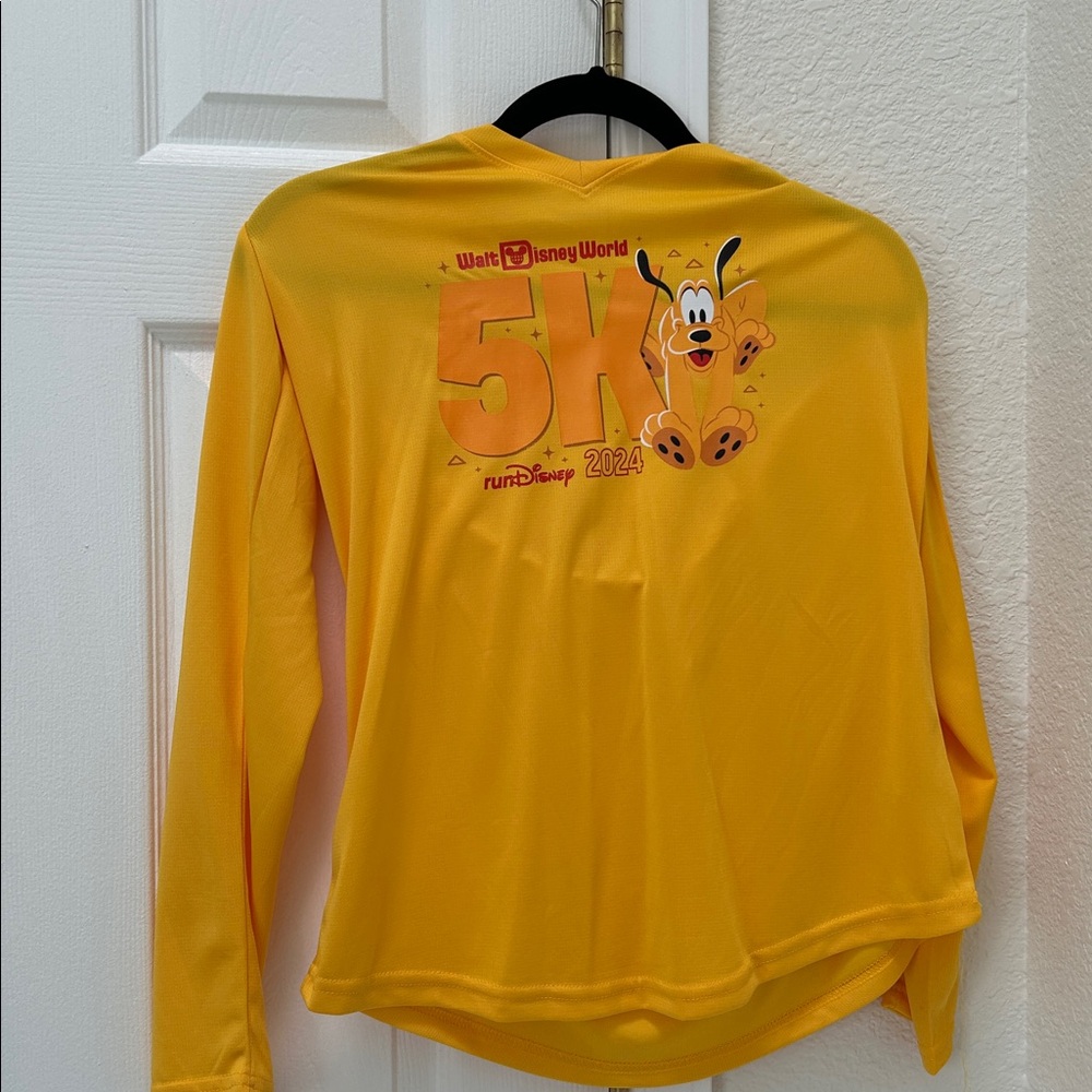 Walt Disney World Marathon Weekend 5K 2024 Yellow Long Sleeve Shirt
